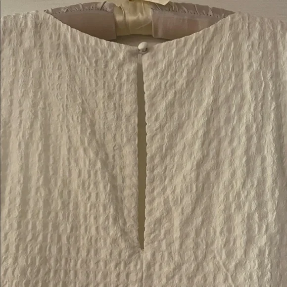 Abercrombie & Fitch White Sleeveless Mini Dress Flowy Size M - Picture 4 of 9